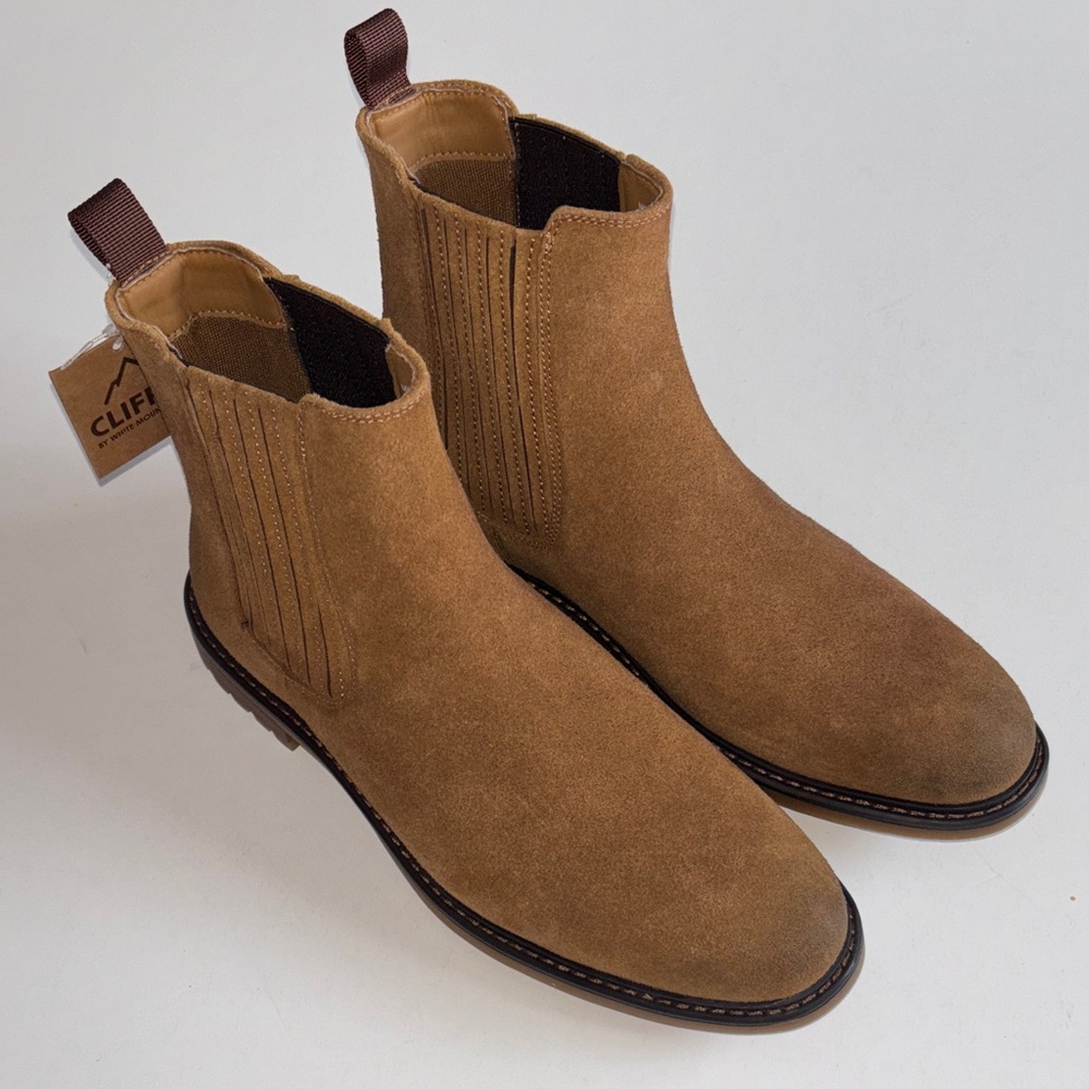Cliffs by White Mountain Men's Brown Suede Boots 8 1/2 MEDIUM